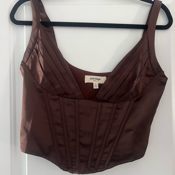 97. Porridge Satin Corset Top - Picture 8 of 8